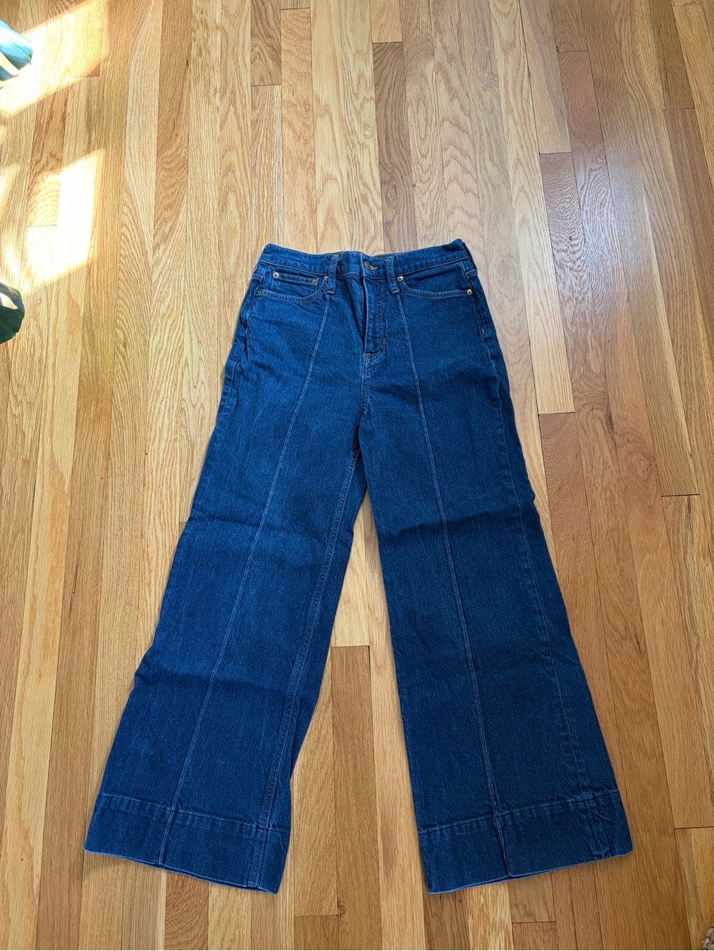 Jcrew Classic Wide-Leg Women’s Jeans in Dark Blue